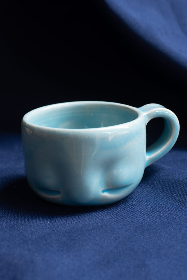 Koffiekopje espresso licht blauw